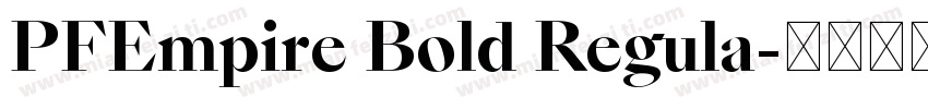 PFEmpire Bold Regula字体转换